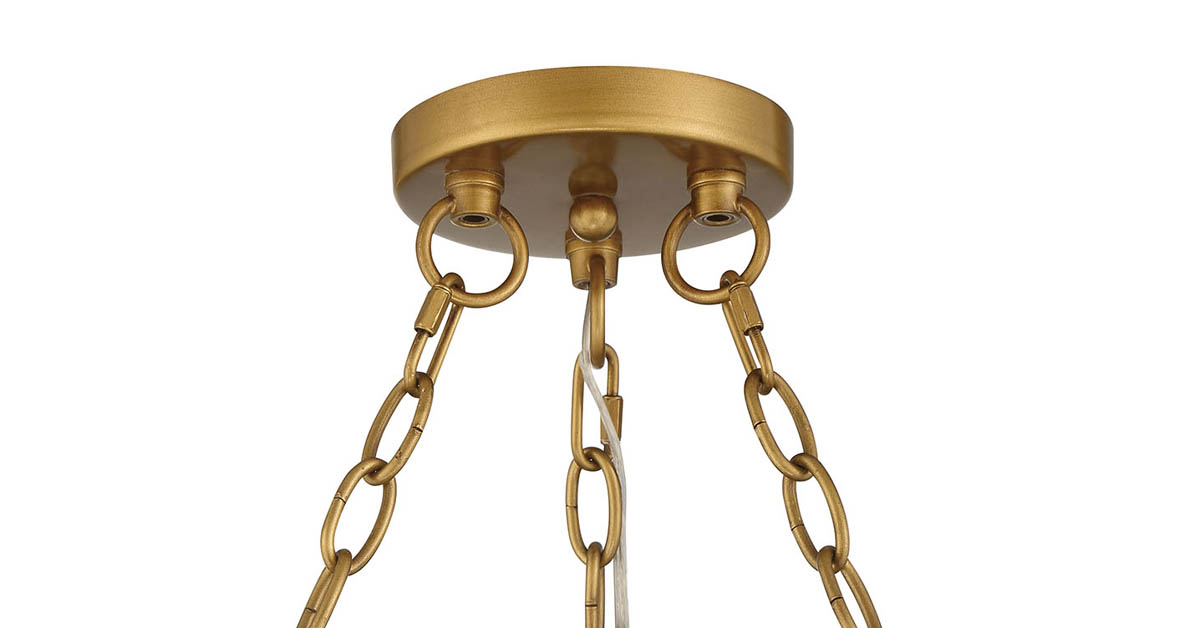 Harmony Two-Tier Brass Statement Chandelier - Lumanity